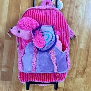 Poodle Rolling Backpack.